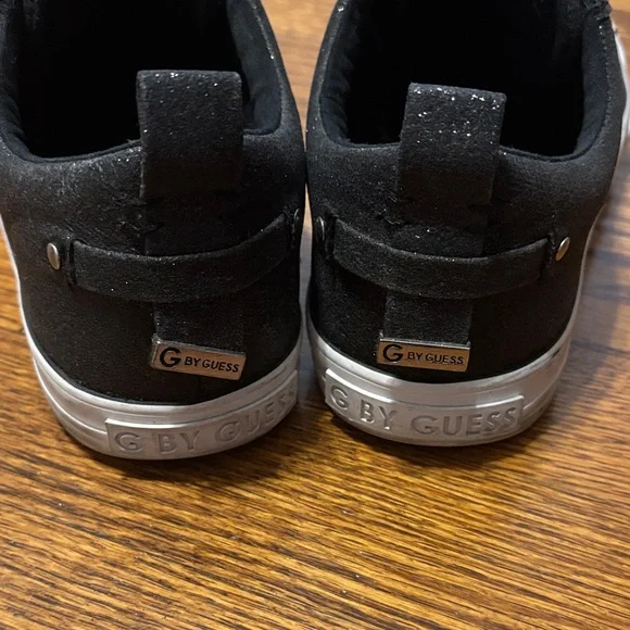 Sparkly Black Slip-On Sneakers - Picture 5 of 8